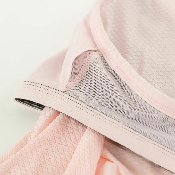 Lululemon Womens Sz 4 Tank Pink CYB LW Mesh Loose Body Fitted hip crossb… - Picture 11 of 11